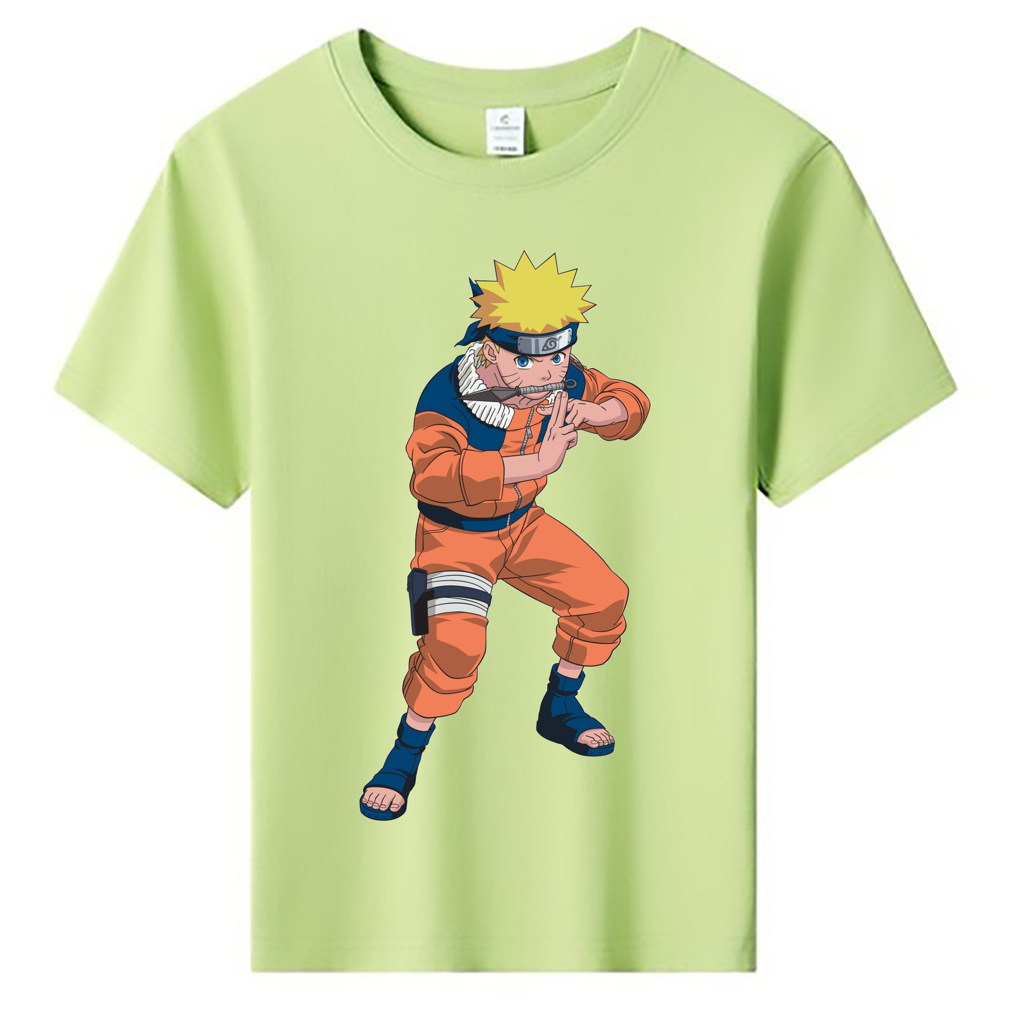 （画像用） NARUTO -ナルト- うずまき ナルト Uzumaki Naruto 綿100％キッズTシャツ（フロントプリント）